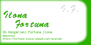 ilona fortuna business card